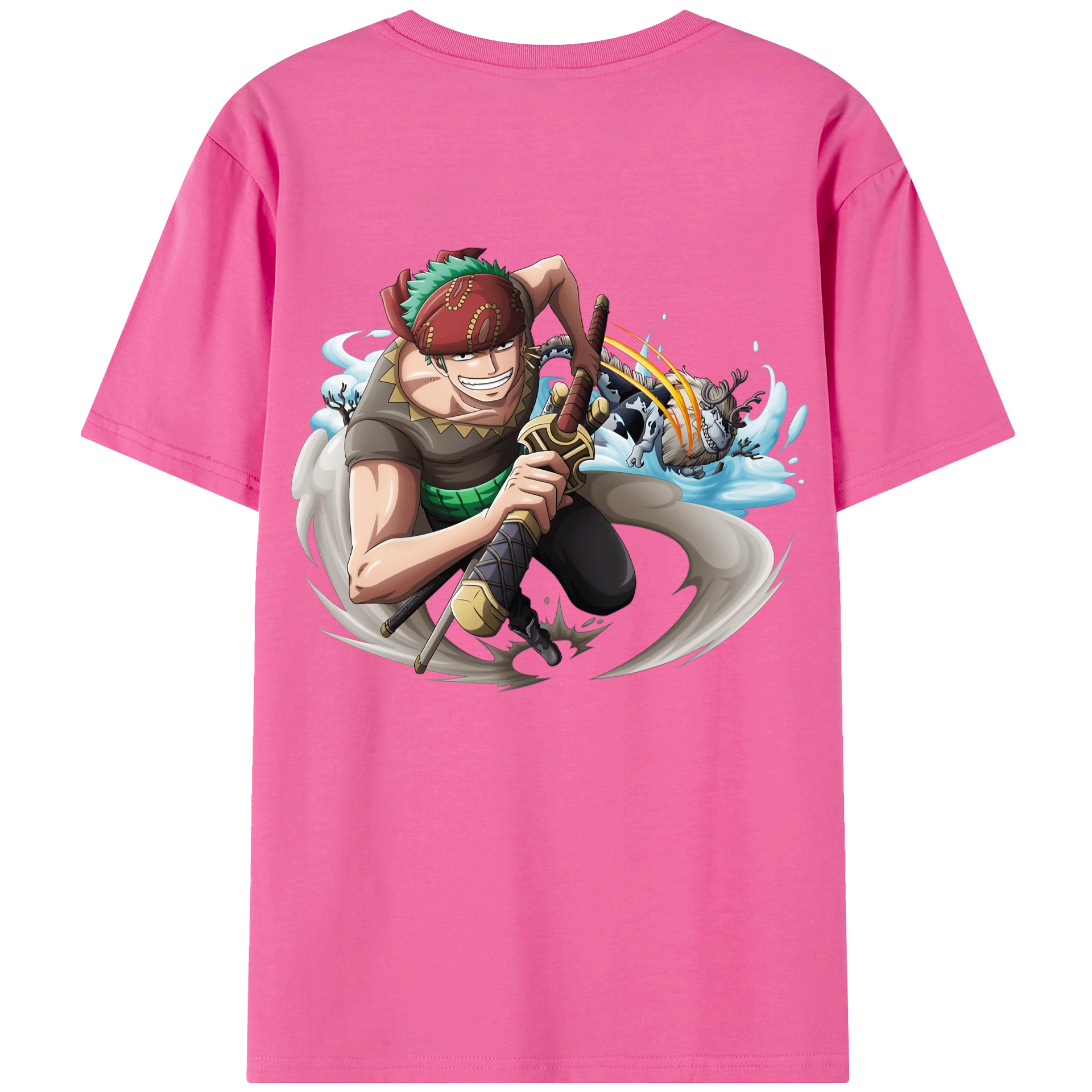 （画像用） ワンピース ロロノア・ゾロ ONE PIECE Roronoa Zoro レディース半袖Tシャツ(バックプリント)